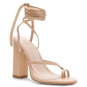 RAYE Anthea lace Up Heel in Nude Size 8